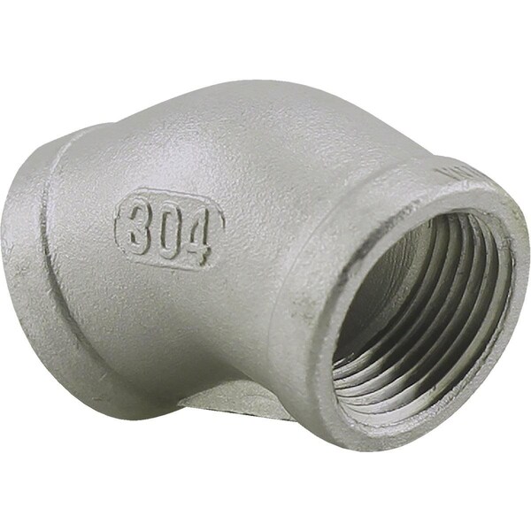 Plumbeeze PLUMB-EEZE 3/4 In. FIP 45 Deg. Stainless Steel Elbow 1/8 Bend U2-SSE4-07 - main